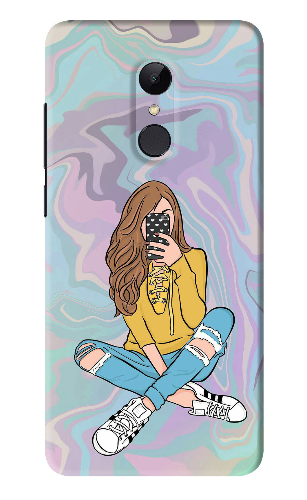 Selfie Girl Xiaomi Redmi Note 5 Back Skin Wrap