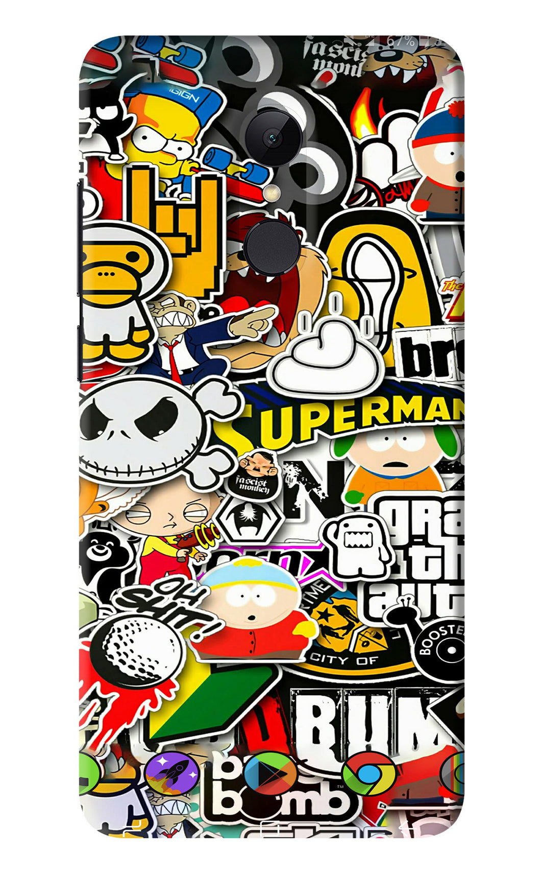 Sticker Bomb Xiaomi Redmi Note 5 Back Skin Wrap