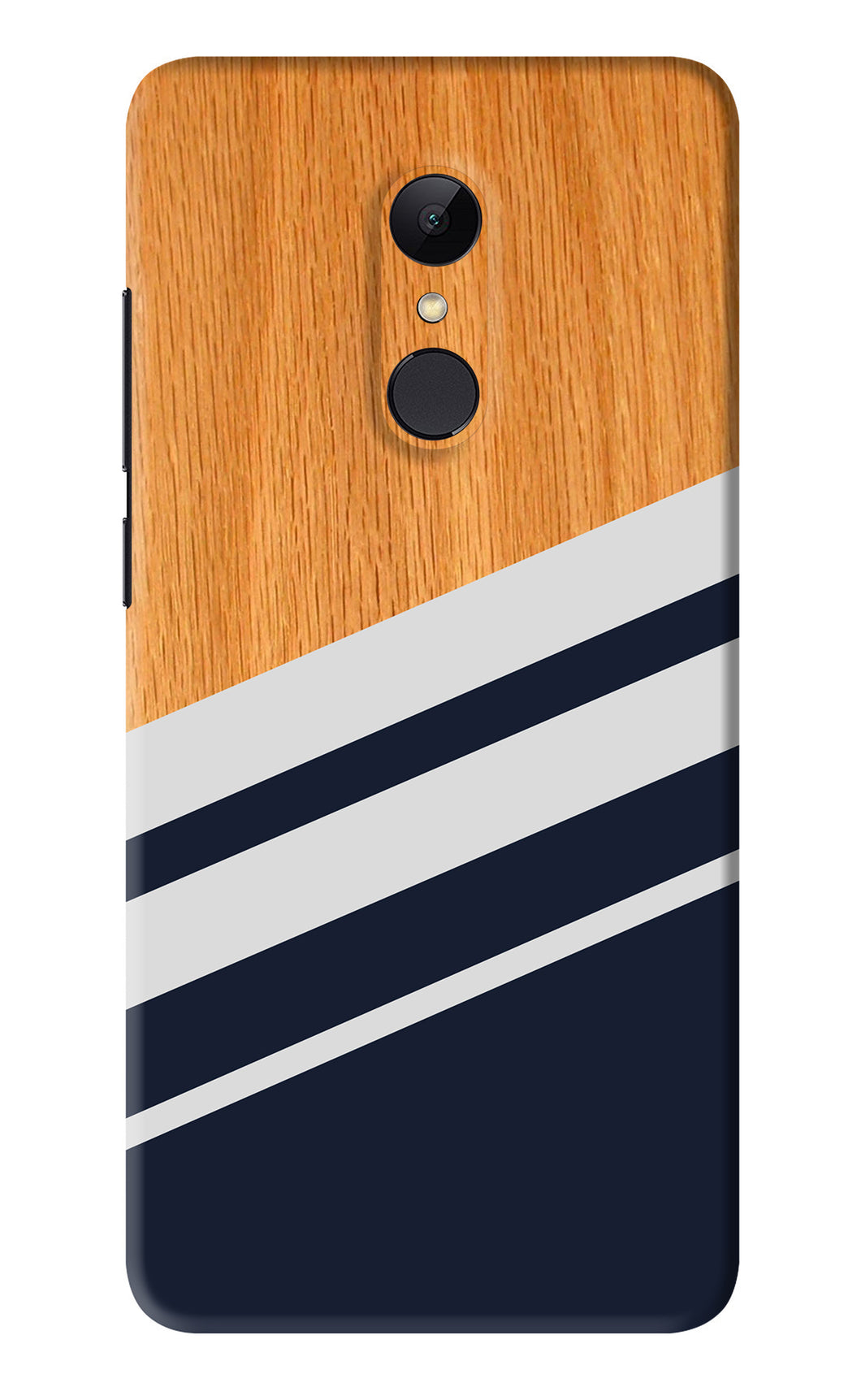Black And White Wooden Xiaomi Redmi Note 5 Back Skin Wrap