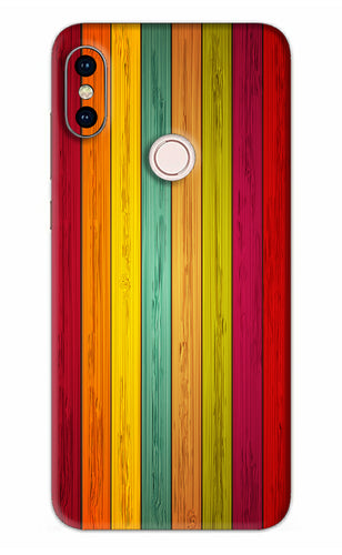 Multicolor Wooden Xiaomi Redmi Note 5 Pro Back Skin Wrap