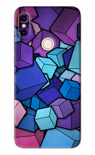 Cubic Abstract Xiaomi Redmi Note 5 Pro Back Skin Wrap