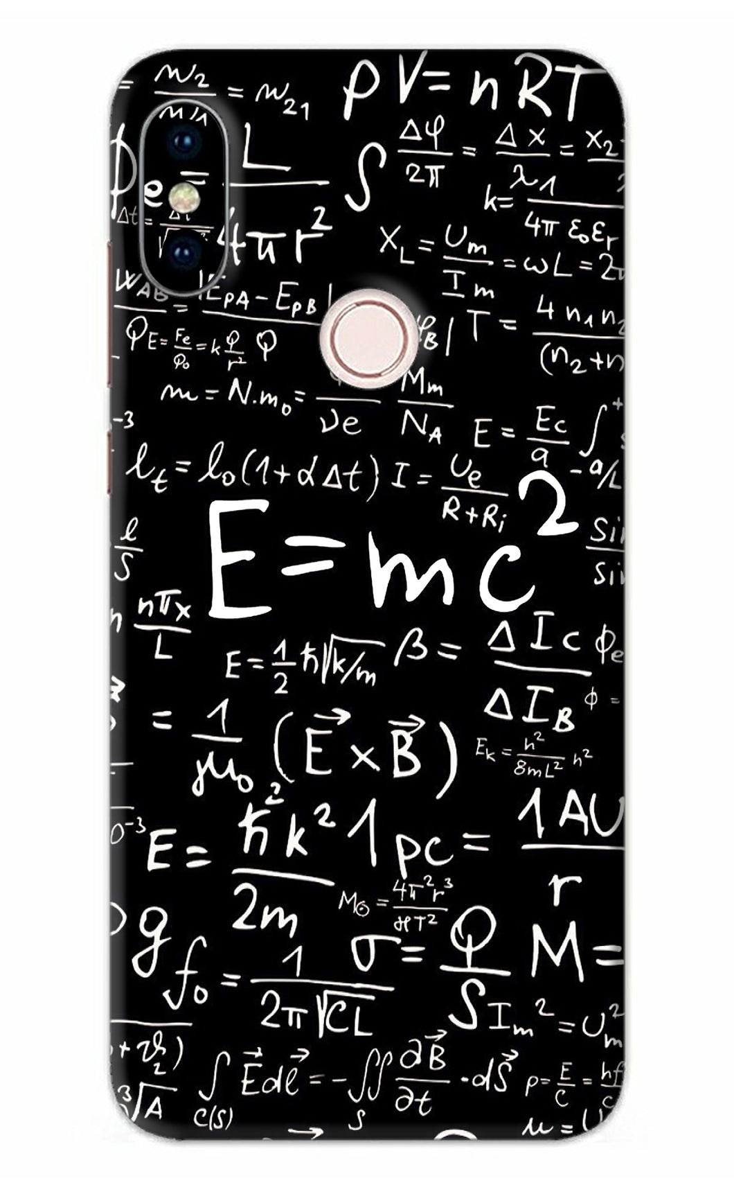 Physics Albert Einstein Formula Xiaomi Redmi Note 5 Pro Back Skin Wrap