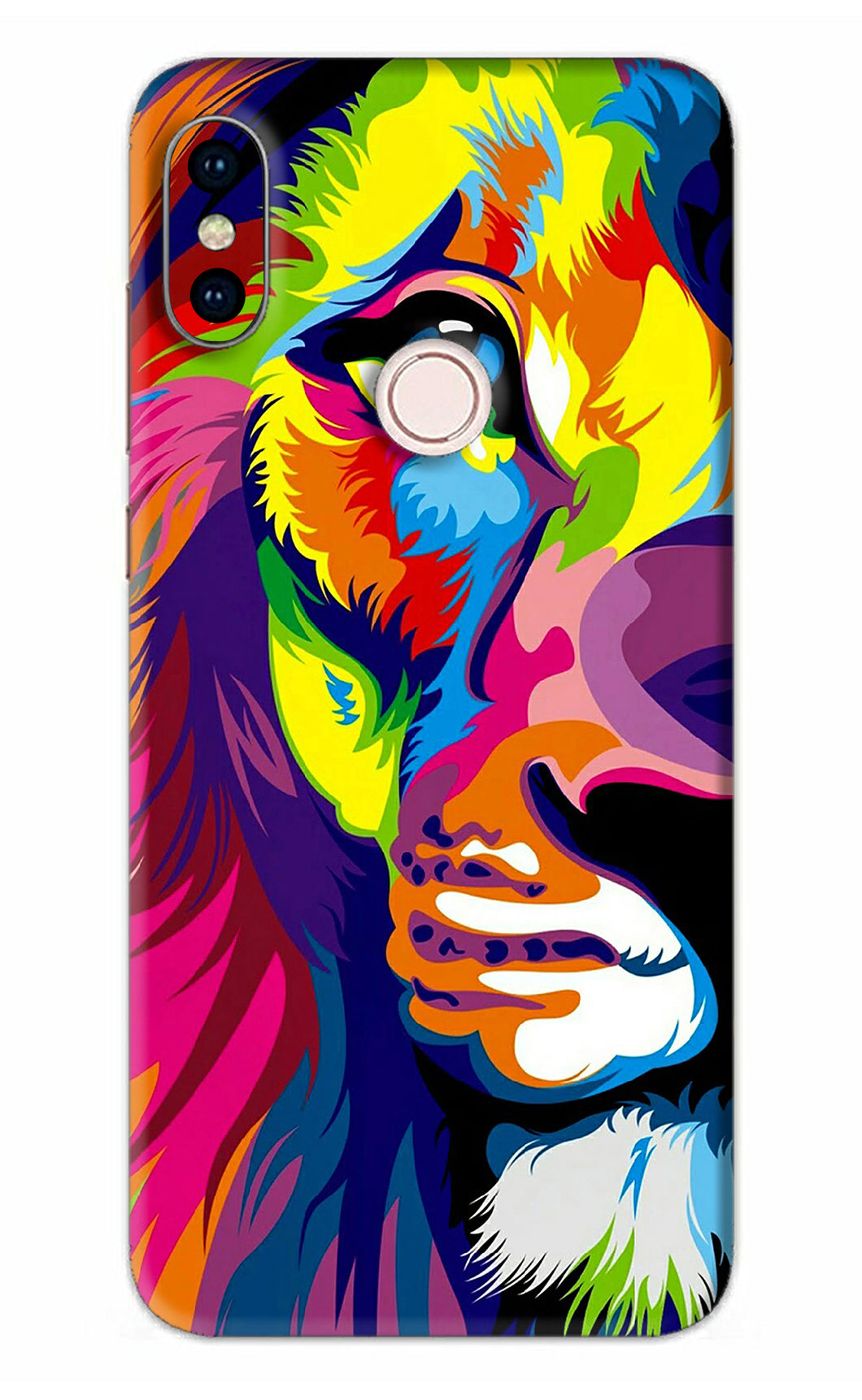 Lion Half Face Xiaomi Redmi Note 5 Pro Back Skin Wrap