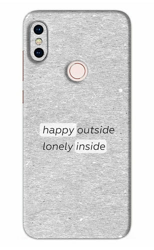 Happy Outside Lonely Inside Xiaomi Redmi Note 5 Pro Back Skin Wrap