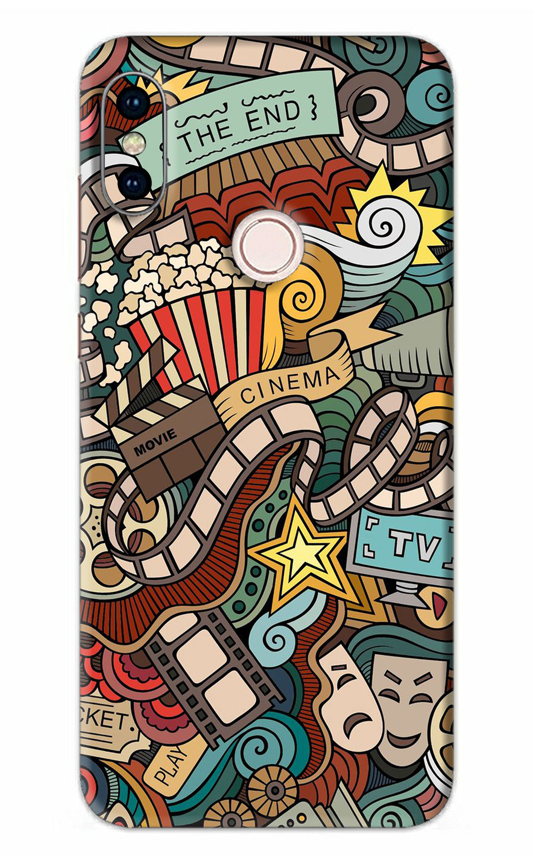 Cinema Abstract Xiaomi Redmi Note 5 Pro Back Skin Wrap