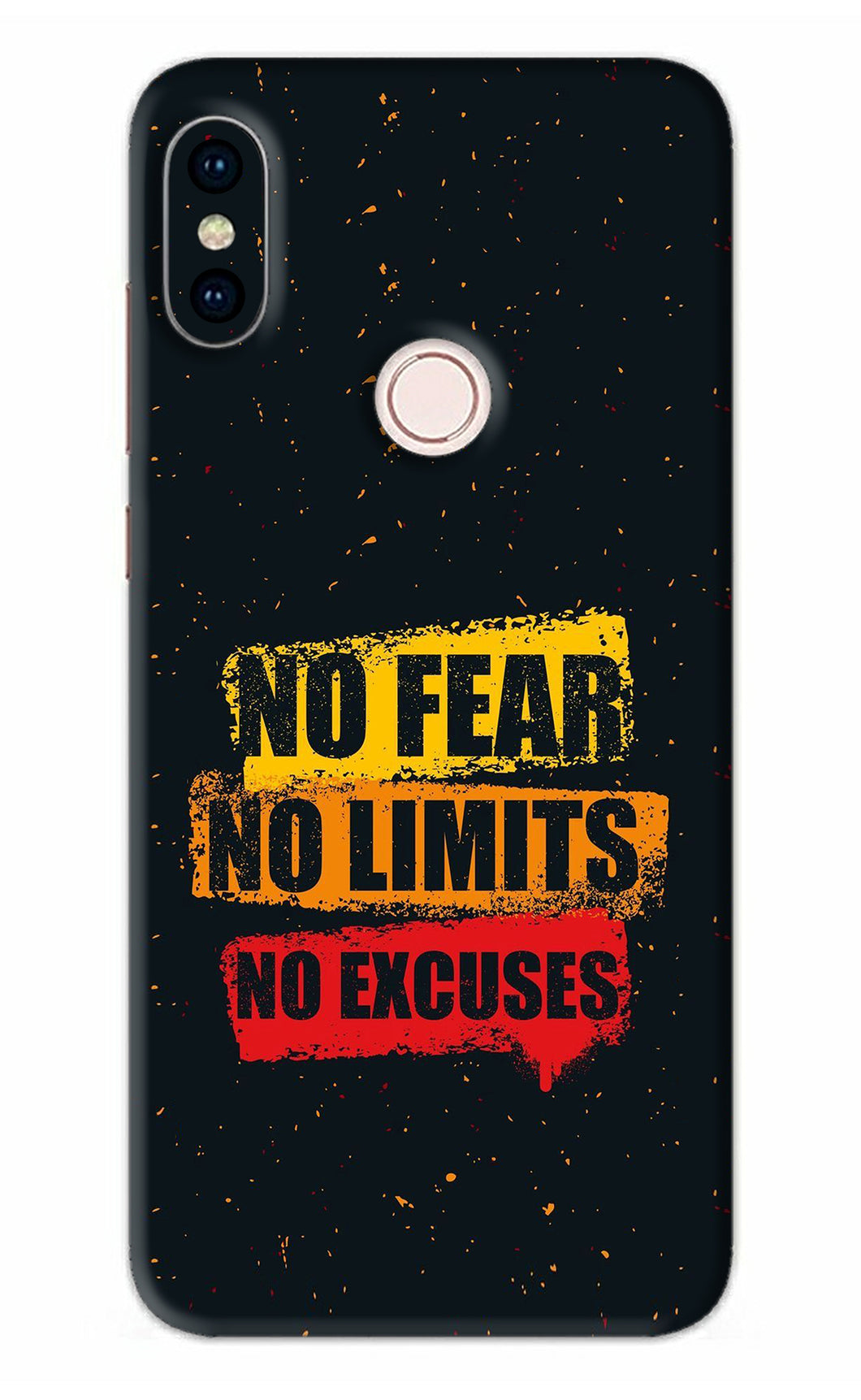 No Fear No Limits No Excuses Xiaomi Redmi Note 5 Pro Back Skin Wrap