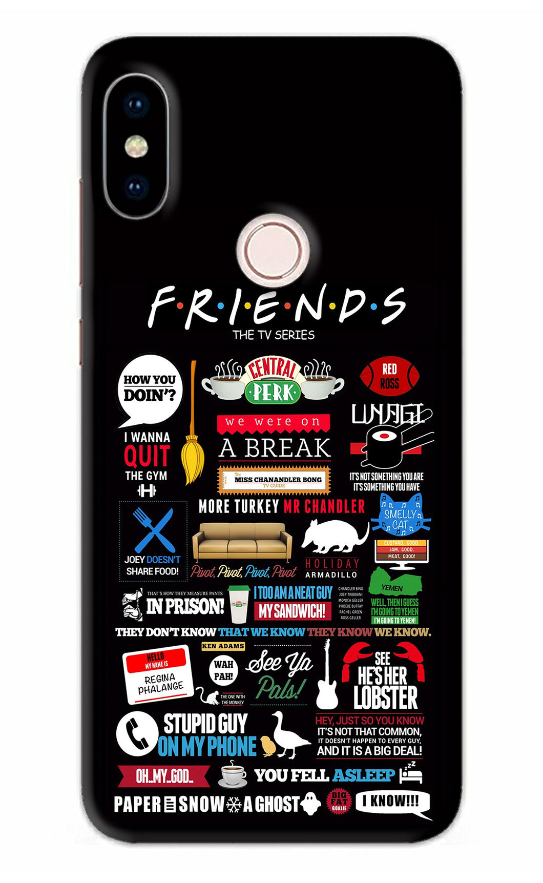 FRIENDS Xiaomi Redmi Note 5 Pro Back Skin Wrap