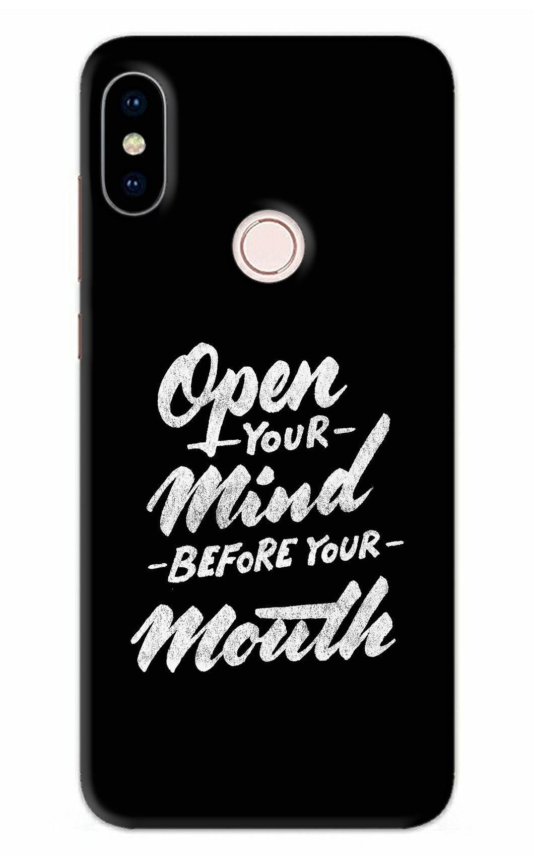 Open Your Mind Before Your Mouth Xiaomi Redmi Note 5 Pro Back Skin Wrap