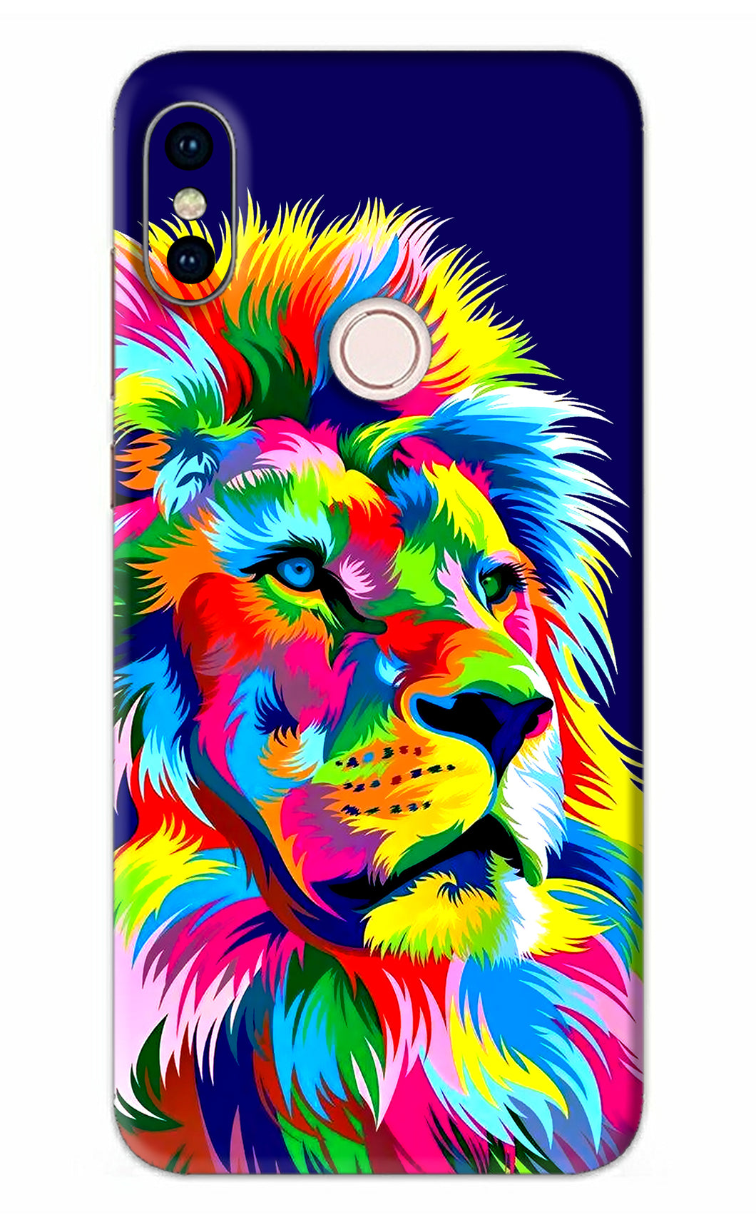 Vector Art Lion Xiaomi Redmi Note 5 Pro Back Skin Wrap