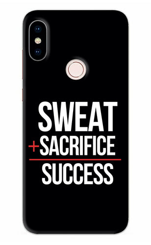 Sweat Sacrifice Success Xiaomi Redmi Note 5 Pro Back Skin Wrap