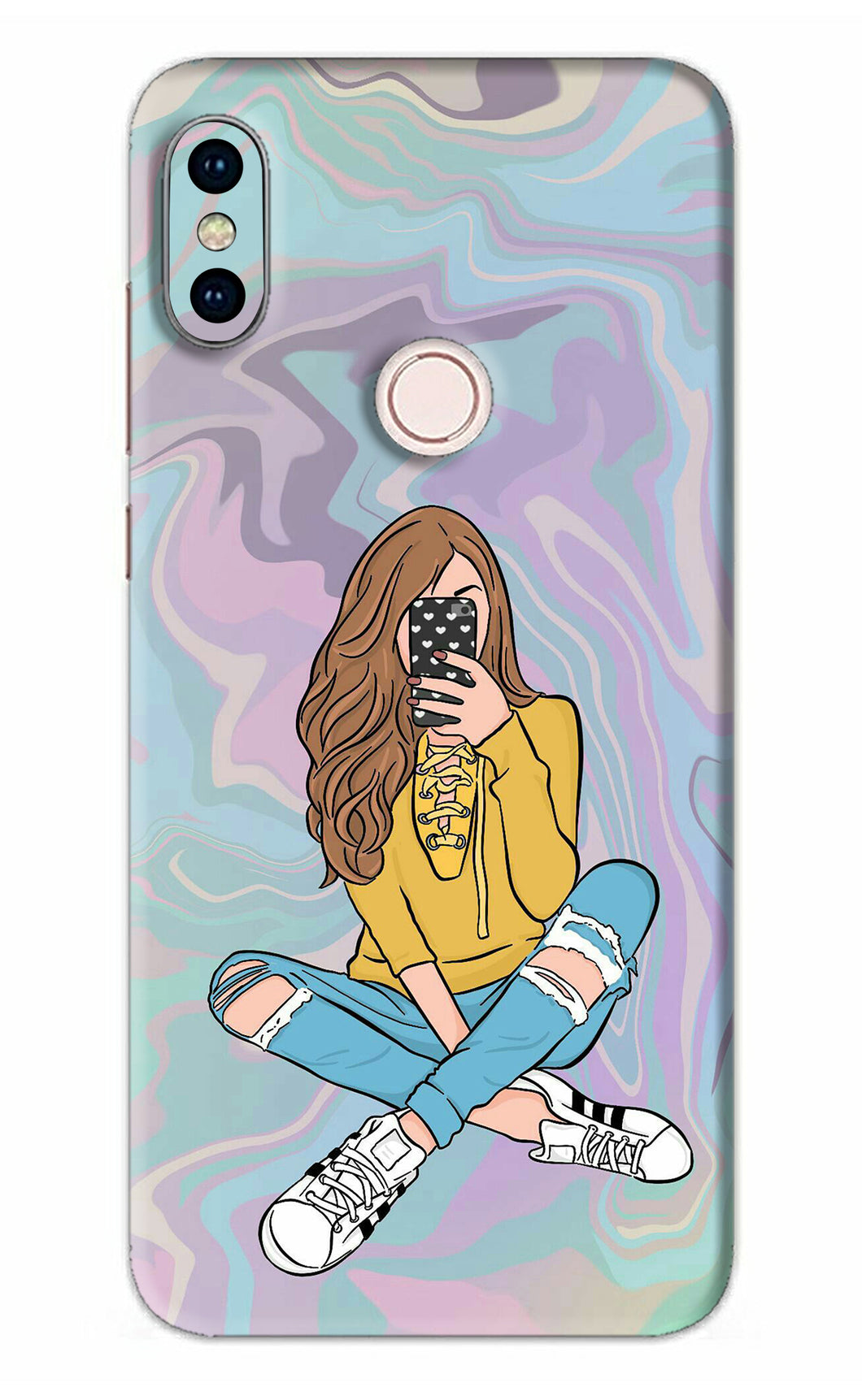 Selfie Girl Xiaomi Redmi Note 5 Pro Back Skin Wrap