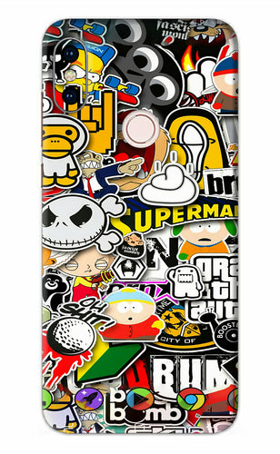 Sticker Bomb Xiaomi Redmi Note 5 Pro Back Skin Wrap