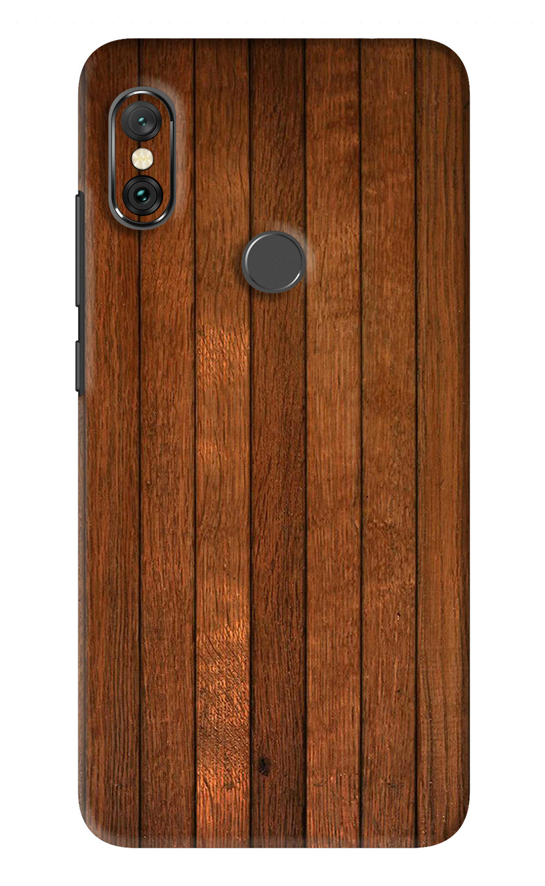 Wooden Artwork Bands Xiaomi Redmi Note 6 Pro Back Skin Wrap