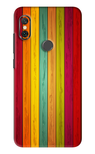 Multicolor Wooden Xiaomi Redmi Note 6 Pro Back Skin Wrap