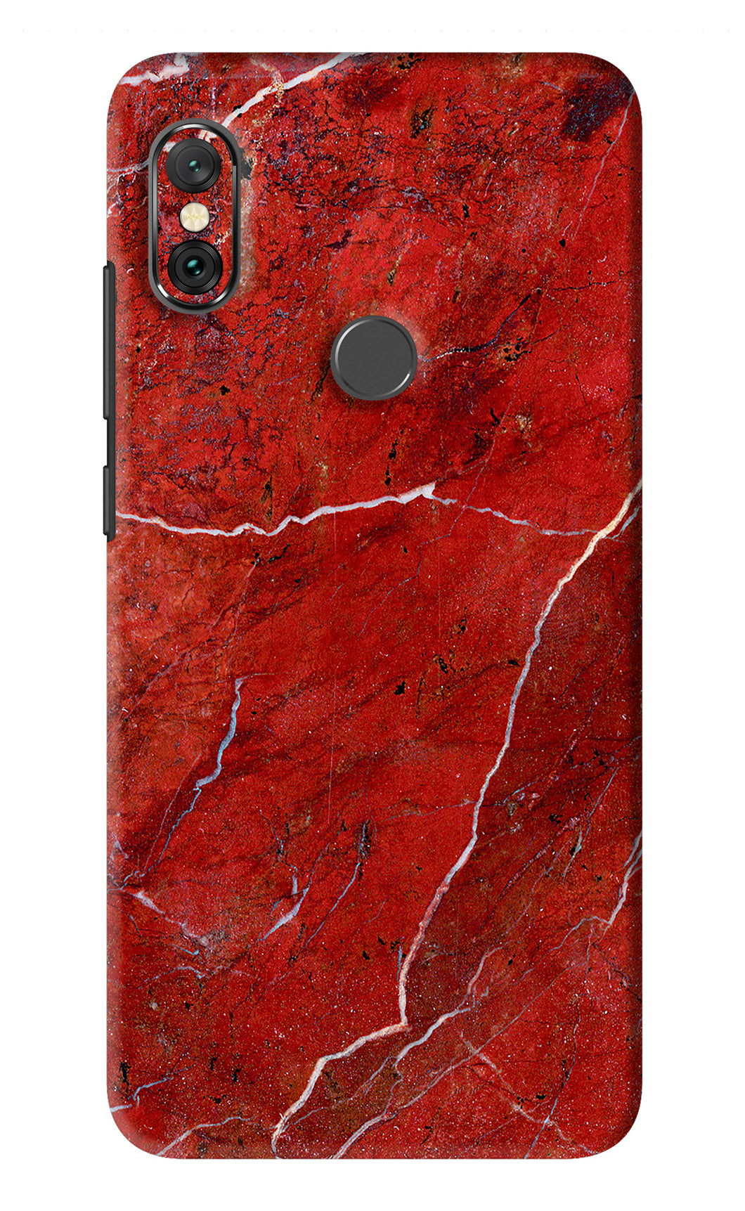 Red Marble Design Xiaomi Redmi Note 6 Pro Back Skin Wrap