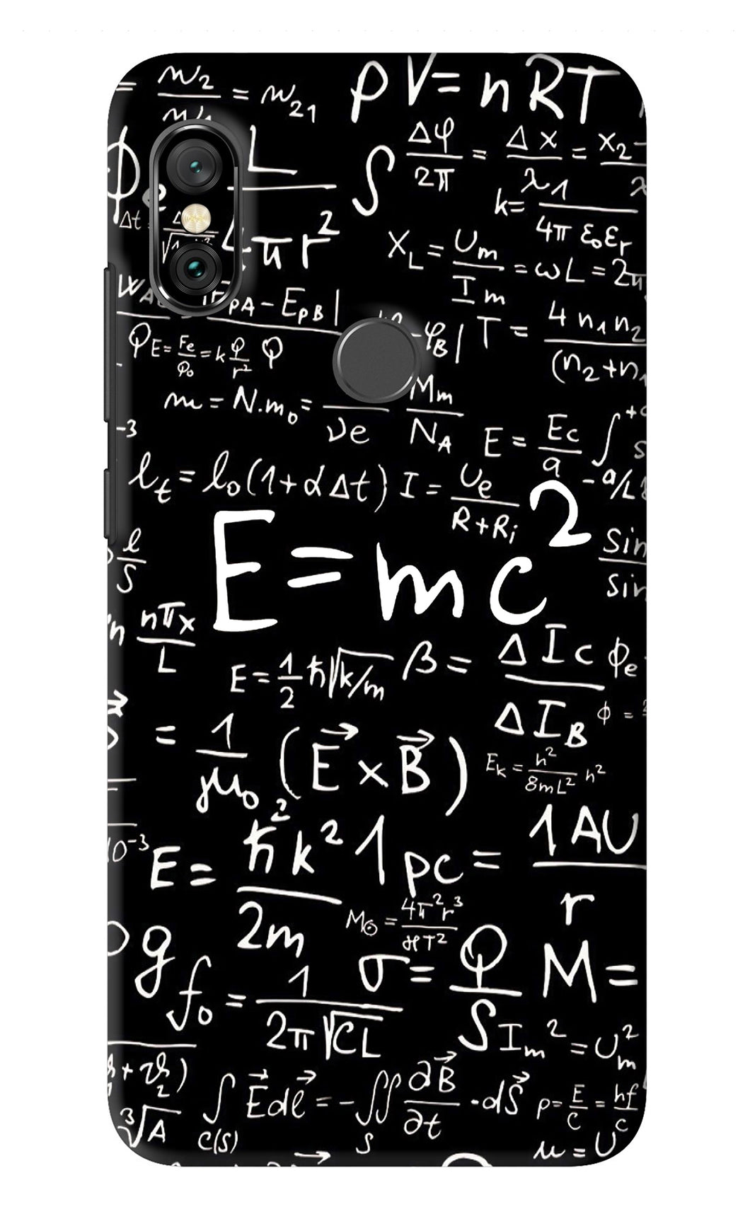 Physics Albert Einstein Formula Xiaomi Redmi Note 6 Pro Back Skin Wrap