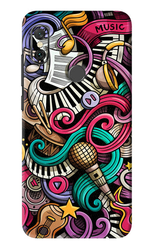 Music Abstract Xiaomi Redmi Note 6 Pro Back Skin Wrap