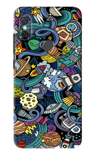 Space Abstract Xiaomi Redmi Note 6 Pro Back Skin Wrap