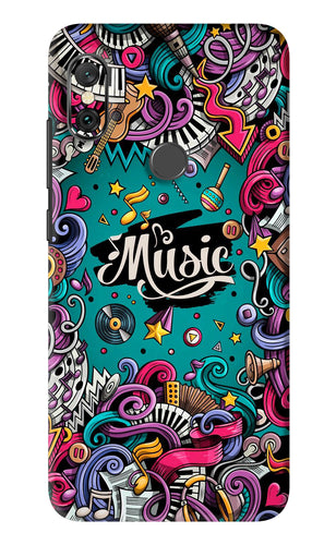 Music Graffiti Xiaomi Redmi Note 6 Pro Back Skin Wrap