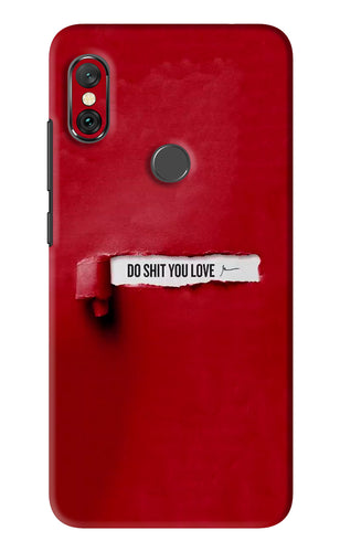 Do Shit You Love Xiaomi Redmi Note 6 Pro Back Skin Wrap