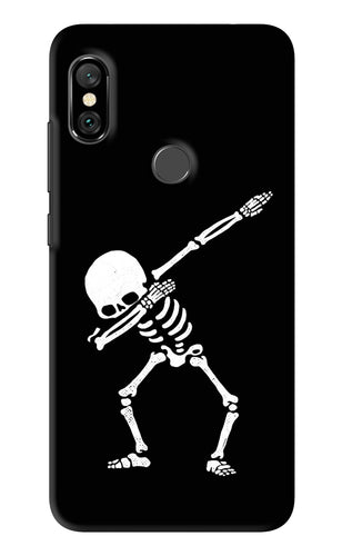Dabbing Skeleton Art Xiaomi Redmi Note 6 Pro Back Skin Wrap