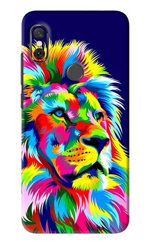 Vector Art Lion Xiaomi Redmi Note 6 Pro Back Skin Wrap