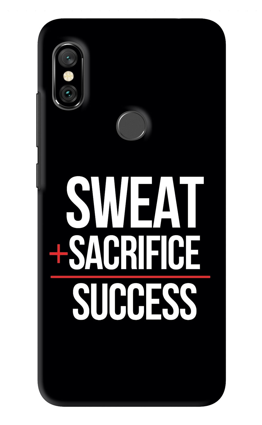 Sweat Sacrifice Success Xiaomi Redmi Note 6 Pro Back Skin Wrap