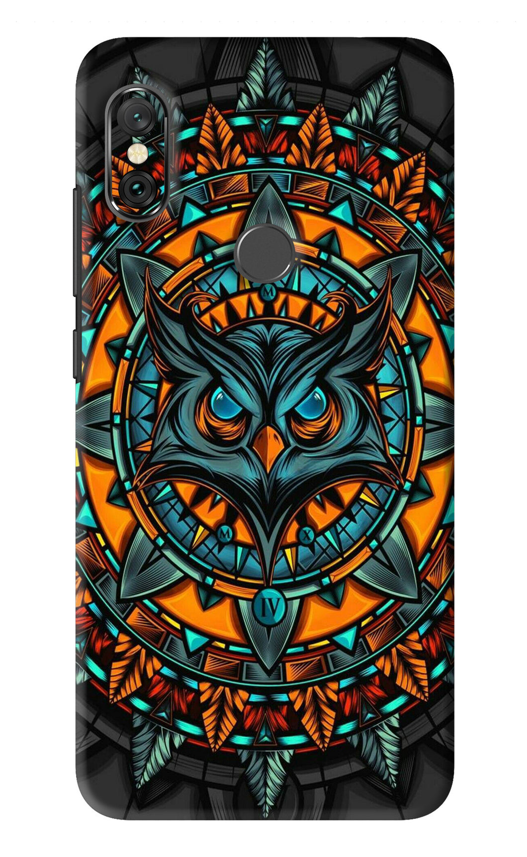 Angry Owl Art Xiaomi Redmi Note 6 Pro Back Skin Wrap