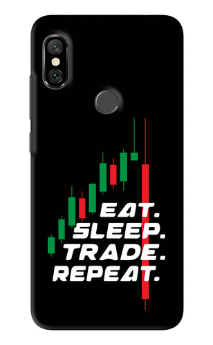 Eat Sleep Trade Repeat Xiaomi Redmi Note 6 Pro Back Skin Wrap