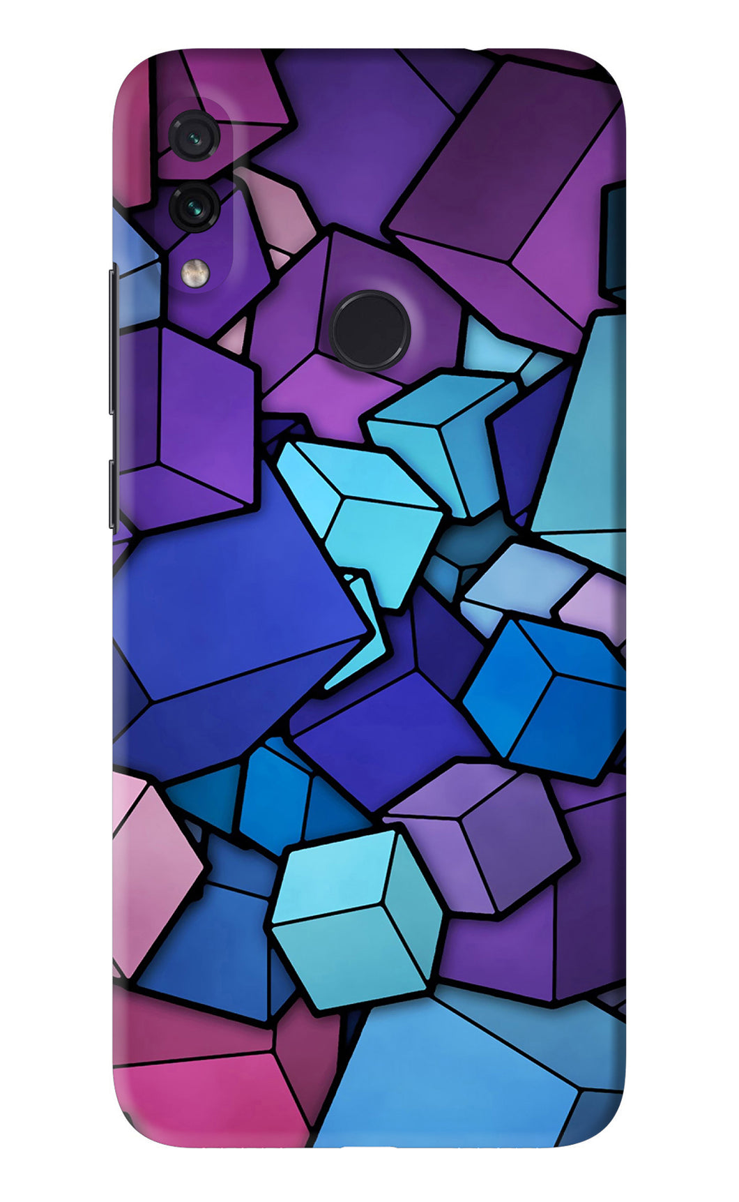 Cubic Abstract Xiaomi Redmi Note 7 Back Skin Wrap