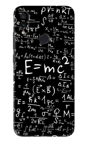 Physics Albert Einstein Formula Xiaomi Redmi Note 7 Back Skin Wrap