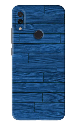 Blue Wooden Texture Xiaomi Redmi Note 7 Back Skin Wrap