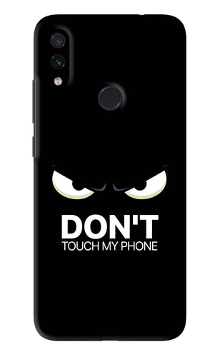 Don'T Touch My Phone Xiaomi Redmi Note 7 Back Skin Wrap