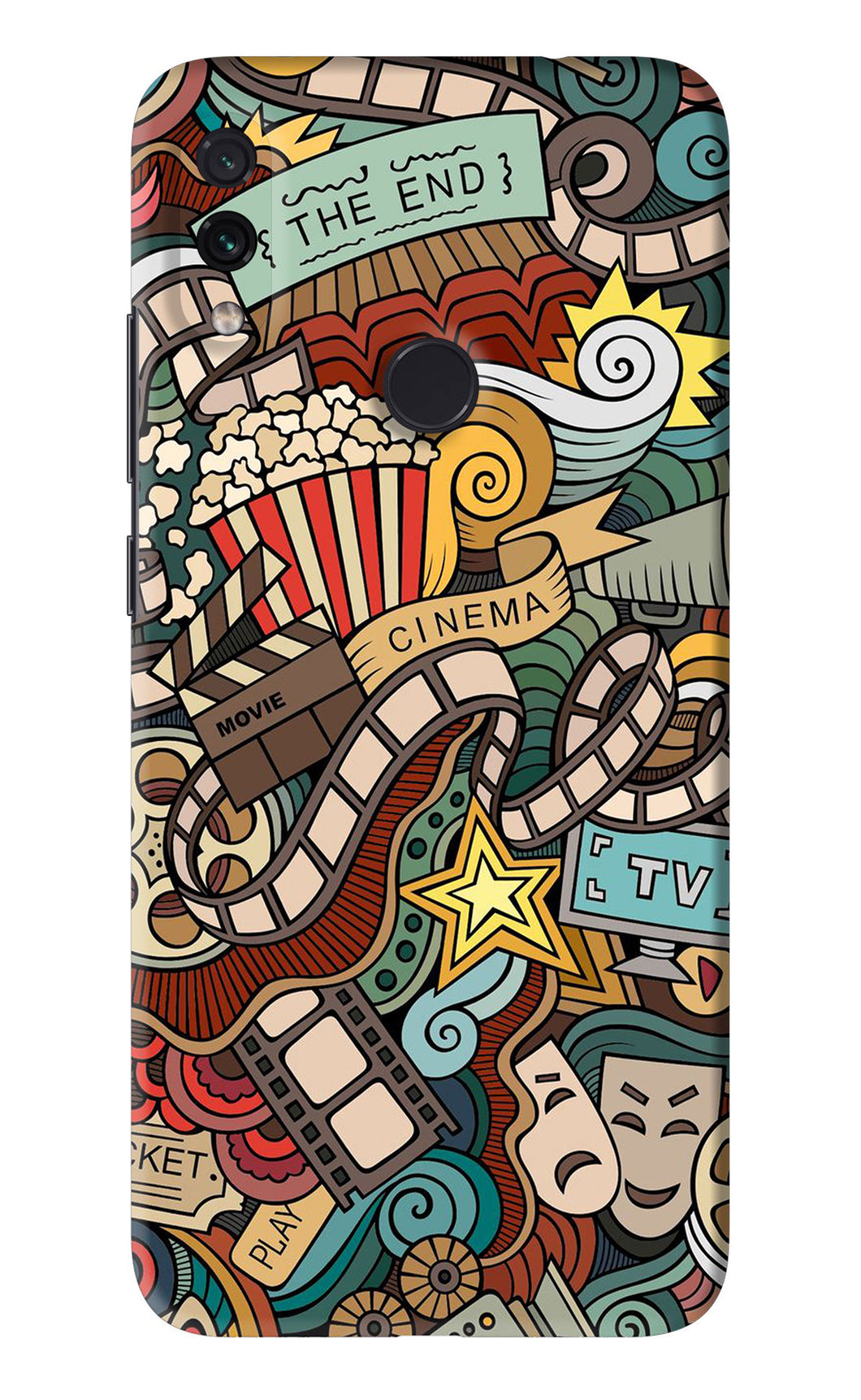 Cinema Abstract Xiaomi Redmi Note 7 Back Skin Wrap