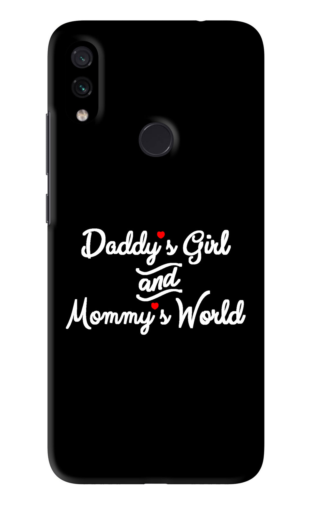 Daddy's Girl and Mommy's World Xiaomi Redmi Note 7 Back Skin Wrap