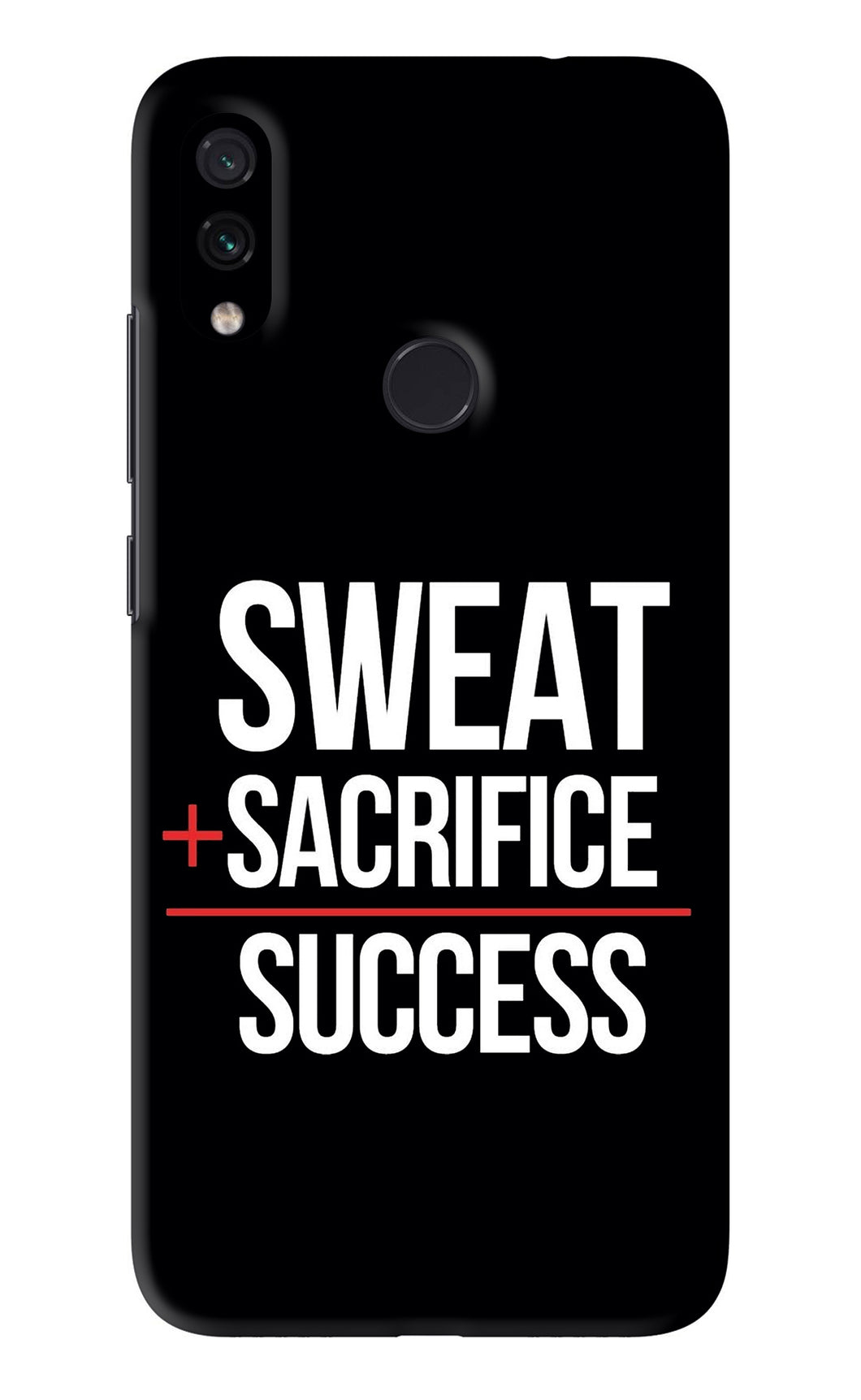 Sweat Sacrifice Success Xiaomi Redmi Note 7 Back Skin Wrap