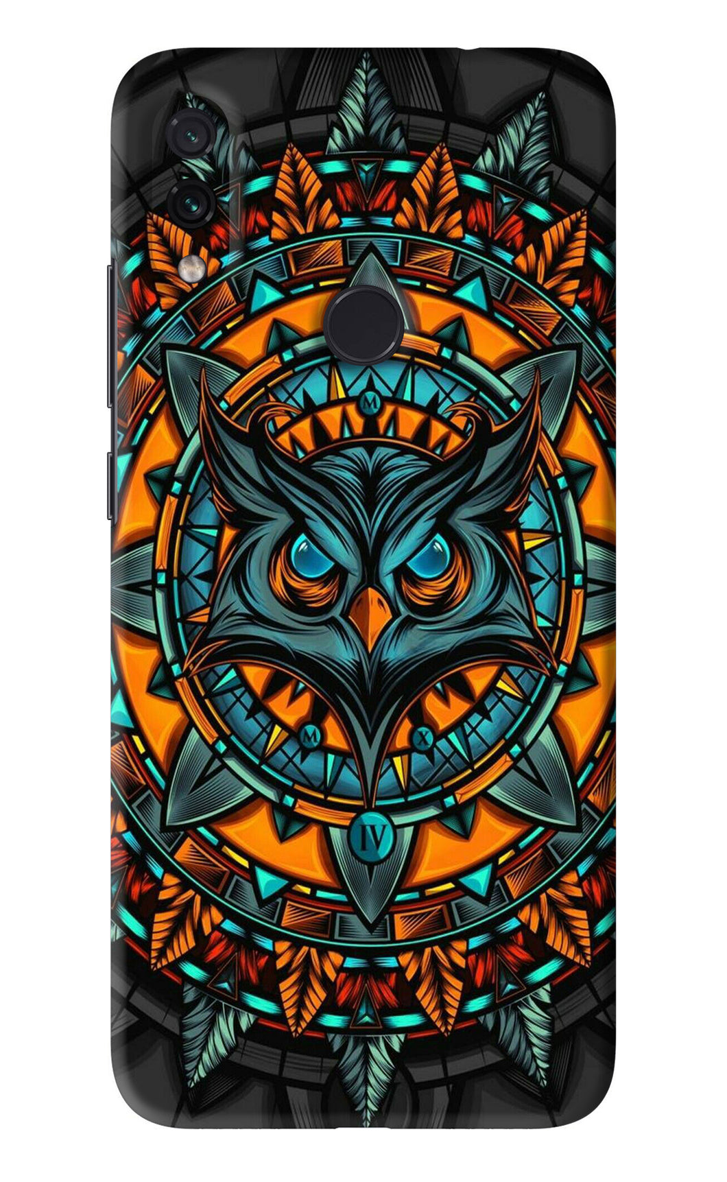 Angry Owl Art Xiaomi Redmi Note 7 Back Skin Wrap