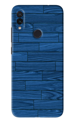 Blue Wooden Texture Xiaomi Redmi Note 7 Pro Back Skin Wrap