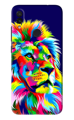 Vector Art Lion Xiaomi Redmi Note 7 Pro Back Skin Wrap