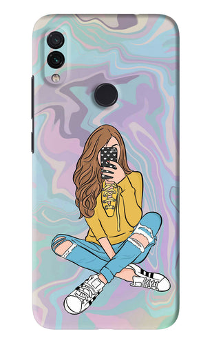 Selfie Girl Xiaomi Redmi Note 7 Pro Back Skin Wrap