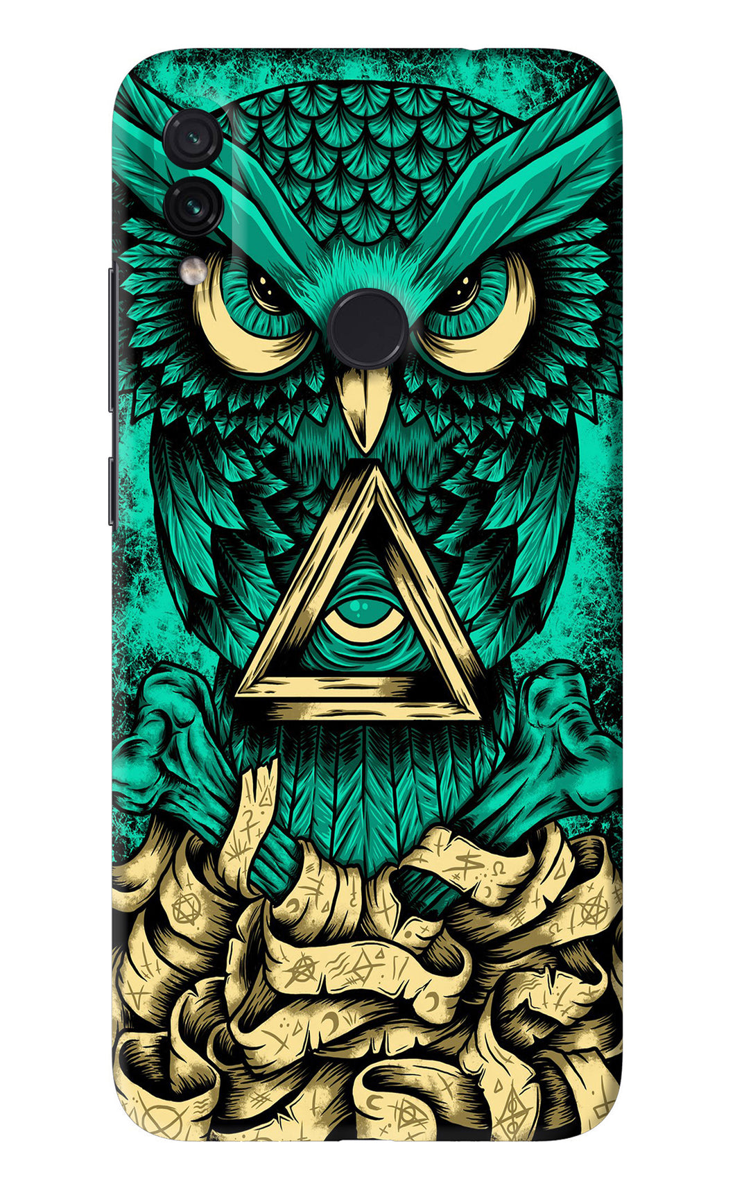 Green Owl Xiaomi Redmi Note 7 Pro Back Skin Wrap