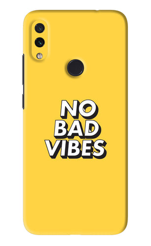 No Bad Vibes Xiaomi Redmi Note 7S Back Skin Wrap