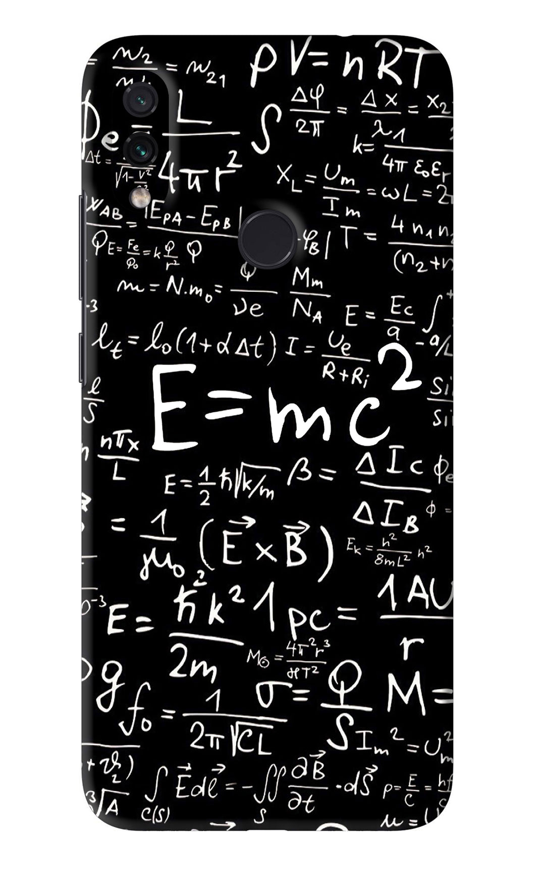 Physics Albert Einstein Formula Xiaomi Redmi Note 7S Back Skin Wrap