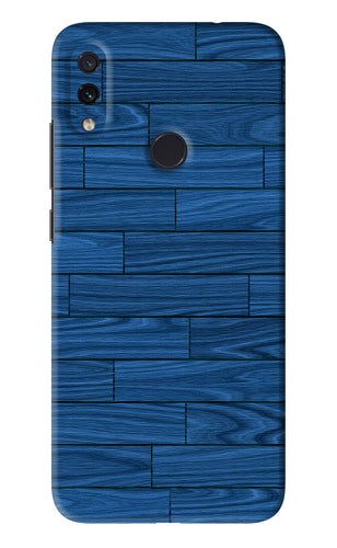 Blue Wooden Texture Xiaomi Redmi Note 7S Back Skin Wrap