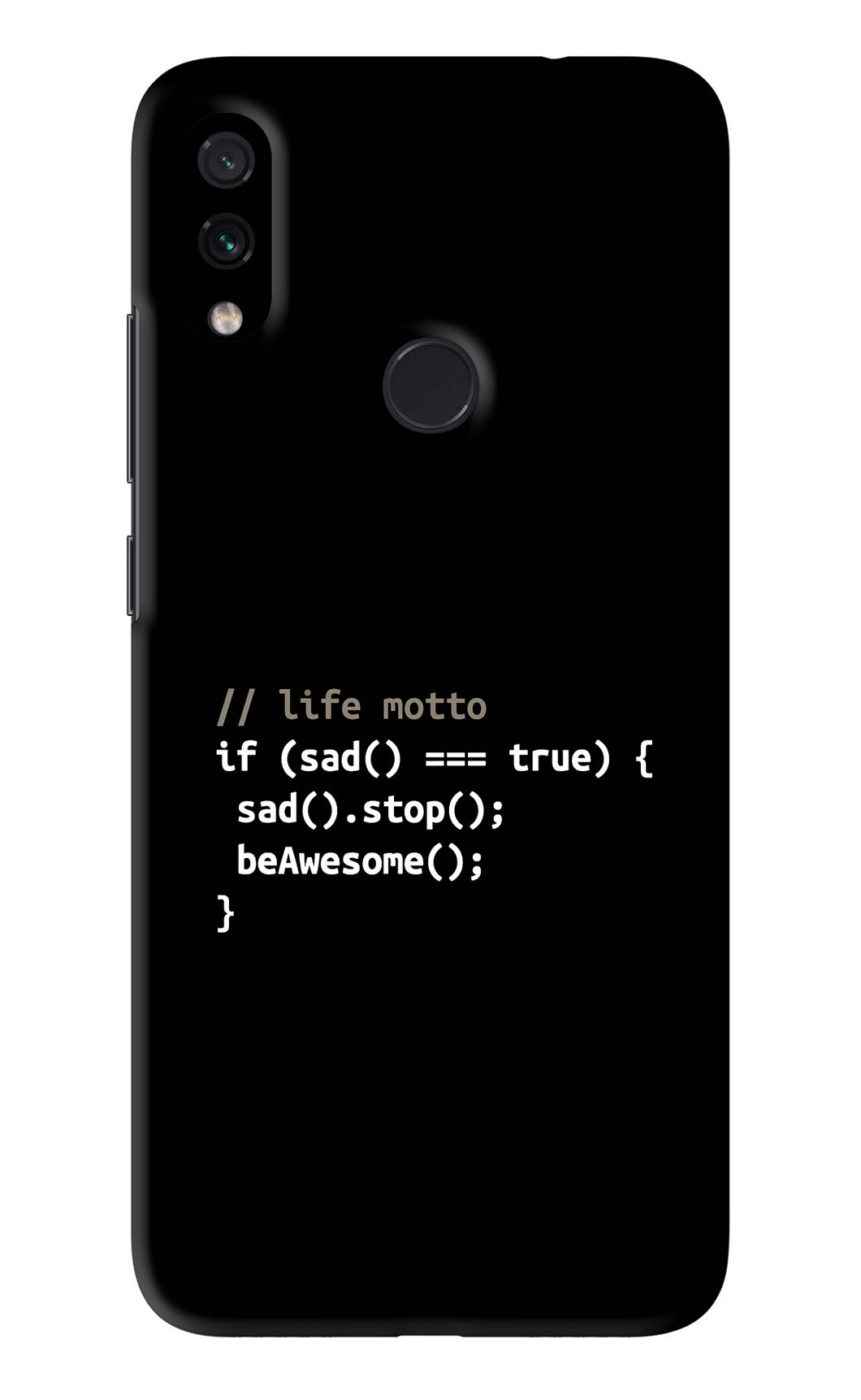 Life Motto Code Xiaomi Redmi Note 7S Back Skin Wrap