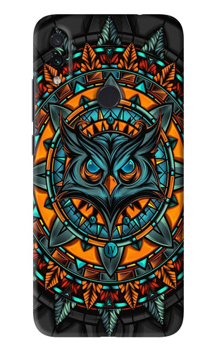 Angry Owl Art Xiaomi Redmi Note 7S Back Skin Wrap