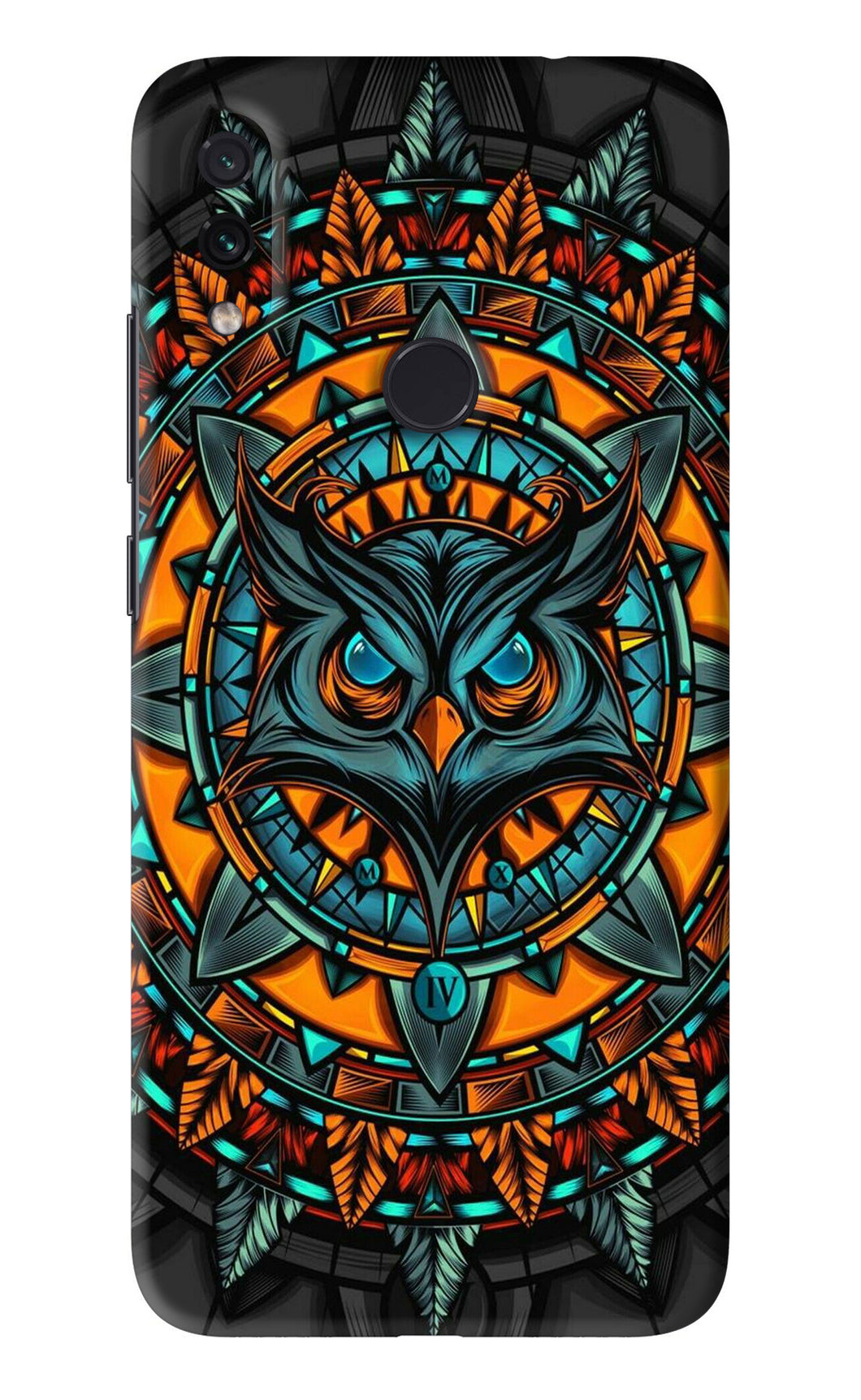Angry Owl Art Xiaomi Redmi Note 7S Back Skin Wrap