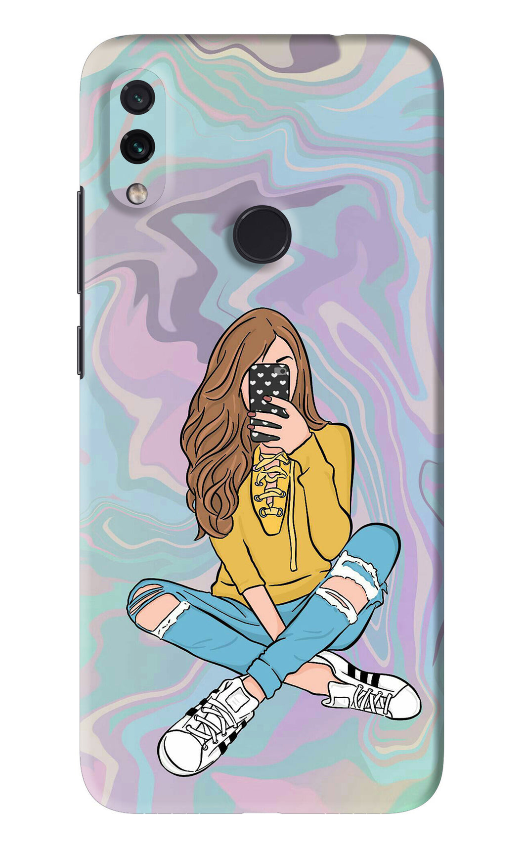 Selfie Girl Xiaomi Redmi Note 7S Back Skin Wrap