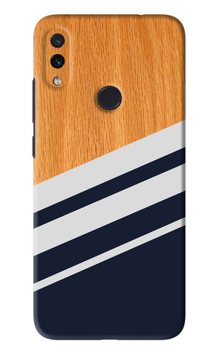 Black And White Wooden Xiaomi Redmi Note 7S Back Skin Wrap