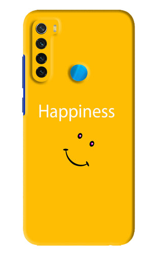 Happiness With Smiley Xiaomi Redmi Note 8 Back Skin Wrap